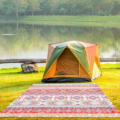 WIWIGO Beach Blanket Waterproof Sandproof Beach Mat 79" X 83"/10'x9'for 2-8 - Image 5