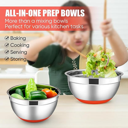 E-far Stainless Steel Mixing Bowls - Image 7