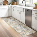 2x5 Non-Slip Washable Runner Rug – Modern Neutral Abstract Small Rug by ZHXXUJ