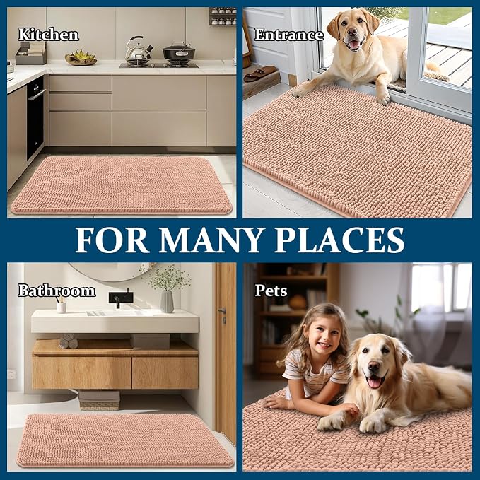 OLANLY Dog Door Mat for Muddy Paws 44x32, Absorbs Moisture and Dirt, Absorbent - Image 8