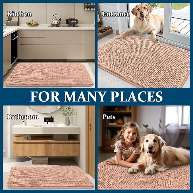 OLANLY Dog Door Mat for Muddy Paws 30x20, Absorbs Moisture and Dirt, Absorbent - Image 8