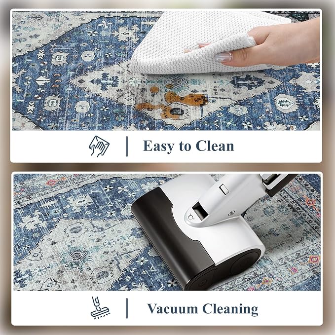 Collive Cushioned Anti-Fatigue Mats, Boho Non-Slip Waterproof Kitchen Floor Mat - Image 5