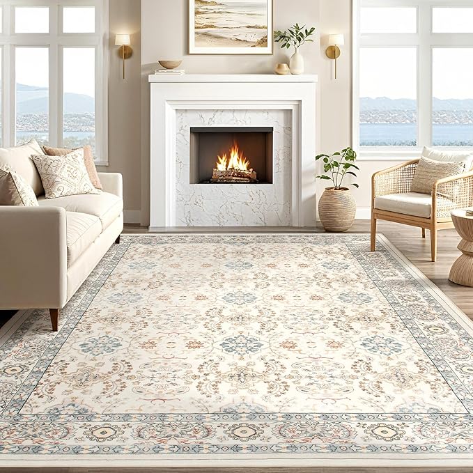 Vintage Living Room Area Rug 7x9 - Image 6