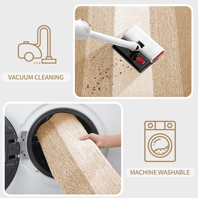 Kitinjoy Indoor Outdoor Door Mat, 59x24 Non-Slip Absorbent Dirt Trapper - Image 5