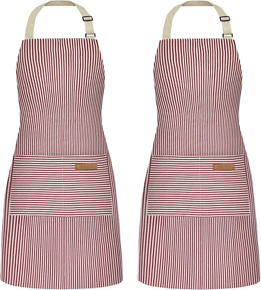 NLUS 2 Pack Cooking Aprons for Women by NLUS