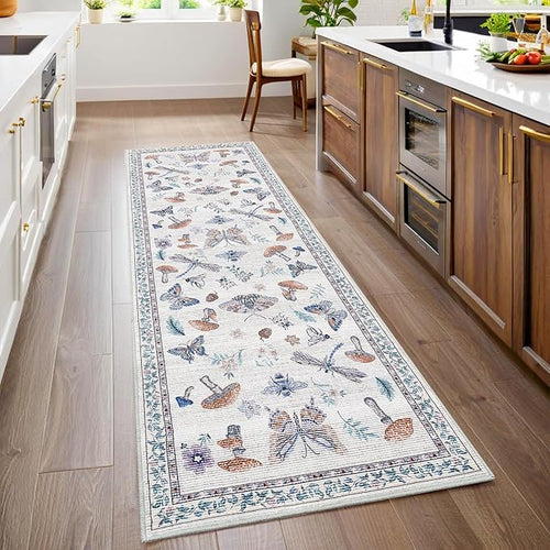 2.5x8 Runner Rug for Hallway Washable Kitchen Rugs Non Slip by ROYHOME