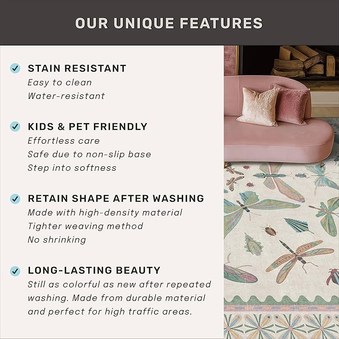 Hazo Haus Mint Green Washable Bathroom Rug - Image 7