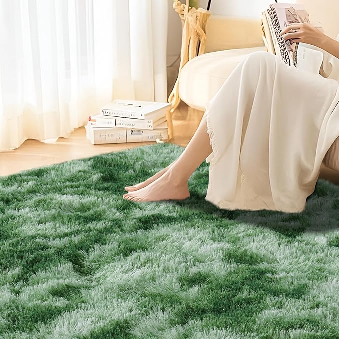 Area Rugs for Living Room 6x9, Ultra Soft Fluffy Rug for Bedroom, Modern Shaggy - Image 6