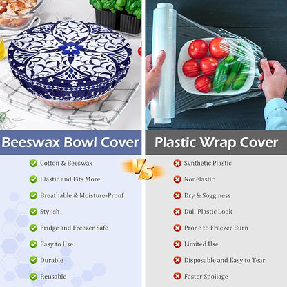 2 Large Reusable Beeswax Bowl Covers - Image 8