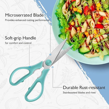 Kitchen Shears - Heavy Duty Cooking Scissors, Dishwasher Safe, Stainless Steel - Image 3