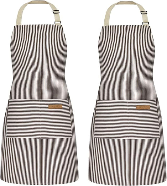 NLUS 2 Pack Cooking Aprons for Women by NLUS