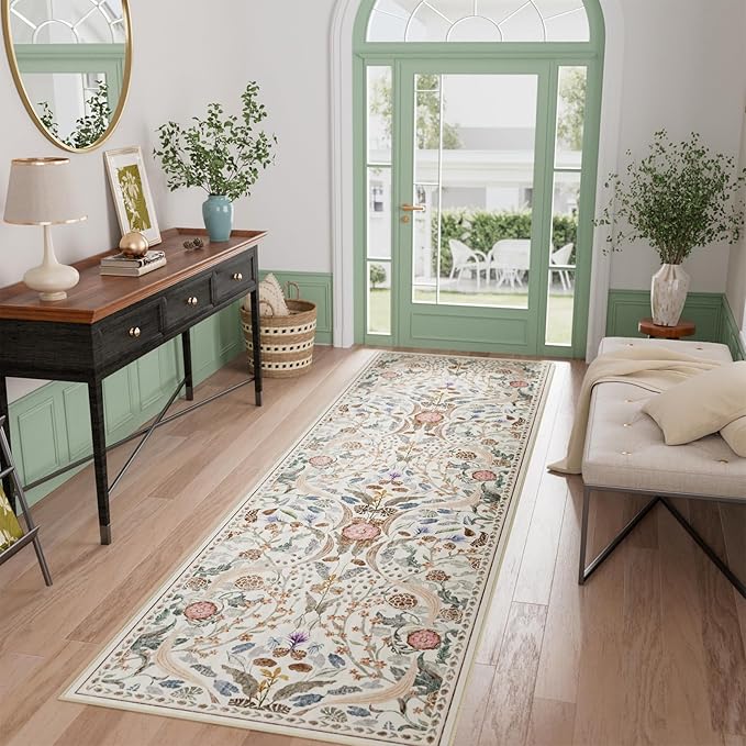 AMTOVO 2x6 Runner Rug for Hallway, Washable Non-Slip Long Kitchen Carpet - Image 4