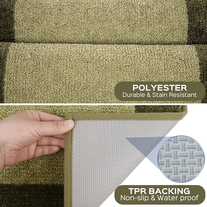 Machine Washable Kitchen Rug 24" x 70", Non Slip Kitchen Mat - Image 3