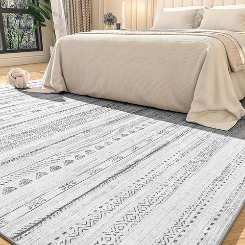 9x12 Area Rugs for Living Room Machine Washable Rug Distressed Indoor Carpet by Tchdio