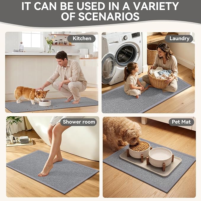 Kitchen Rugs Set of 2, Soft Kitchen Mats - Image 7
