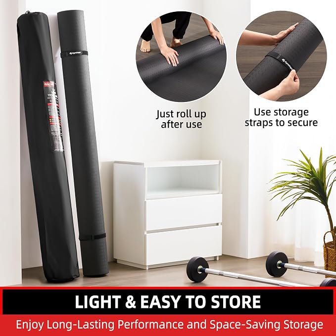 Extra Large Yoga Mat – 72"x48" or 78"x57", 1/4"–1/2" Thick Mat - Image 9