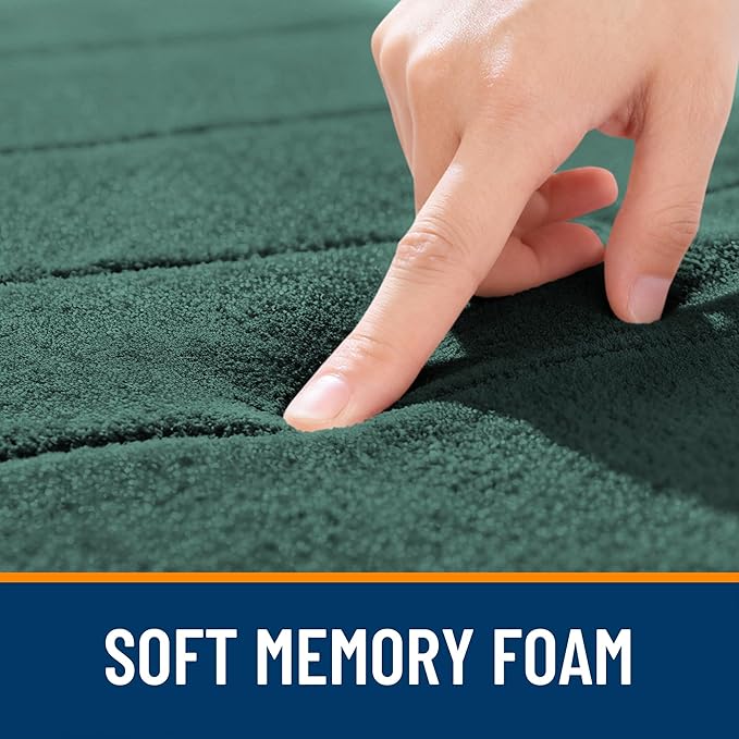 OLANLY Memory Foam Long Bathroom Rugs Runner 47x17, Super Soft Absorbent Bath - Image 5