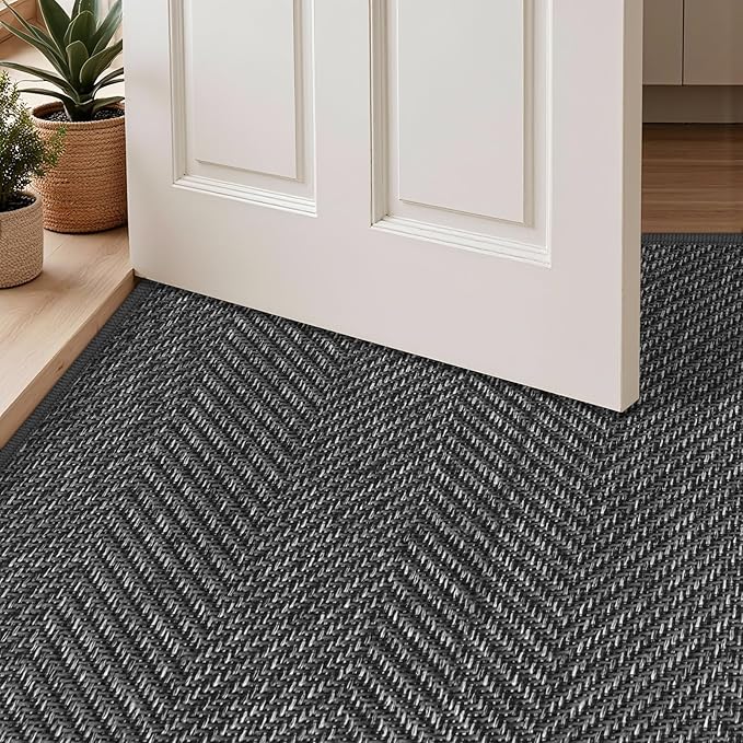 Ultra Thin Indoor Door Mat 17"x29", Washable Door Mat Indoor Entrance, Non Slip - Image 7