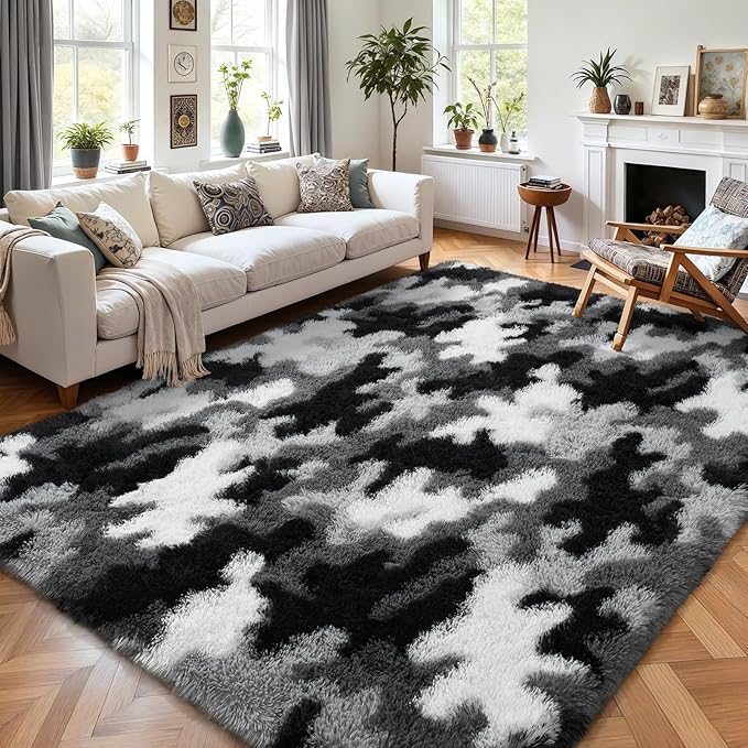 AROGAN Soft Fuzzy Kids Rugs for Girls Room Playroom 4x6 Feet, Fluffy Cute - Image 6