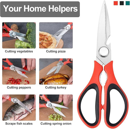 3-Pack Kitchen Scissor All Purpose Kitchen Shears Heavy Duty Scissors Stainless - Image 3