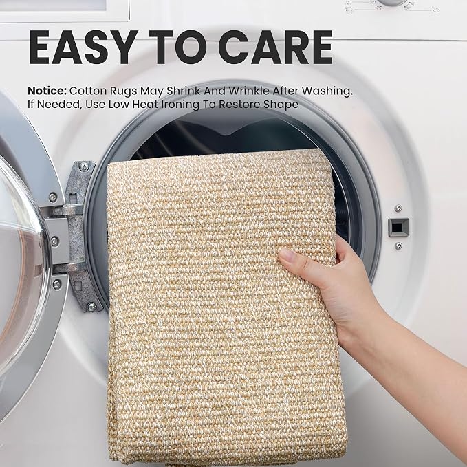 EARTHALL Washable Area Rug 4x6 Ft Non Slip Rugs - Image 4