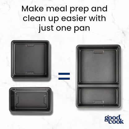 GoodCook Divided Baking Sheet Premium Carbon Steel Nonstick Pan, 9 x 13-Inch - Image 6