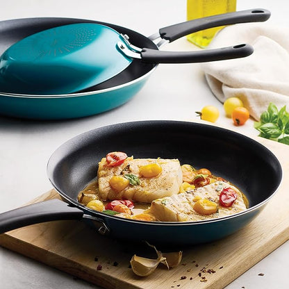 Tramontina Porcelain Enamel Non Stick 3-Pack Frying Pans, Skillet Set - Image 2
