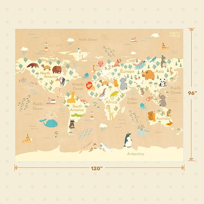 Large Kids Area Rugs with Animal - Image 2