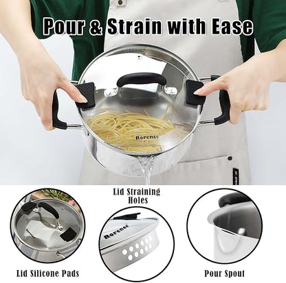 Rorence Stainless Steel Stock Pot - Image 3