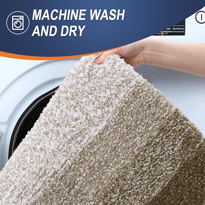 OLANLY Large Bathroom Rugs Mat 44x32, Extra Soft Absorbent Microfiber Bath Rugs - Image 5