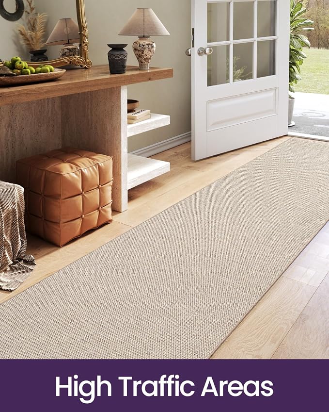 DEXI Hallway Runner Rug 2'4"x10', Non Slip Rubber Backed Runners Carpet - Image 8