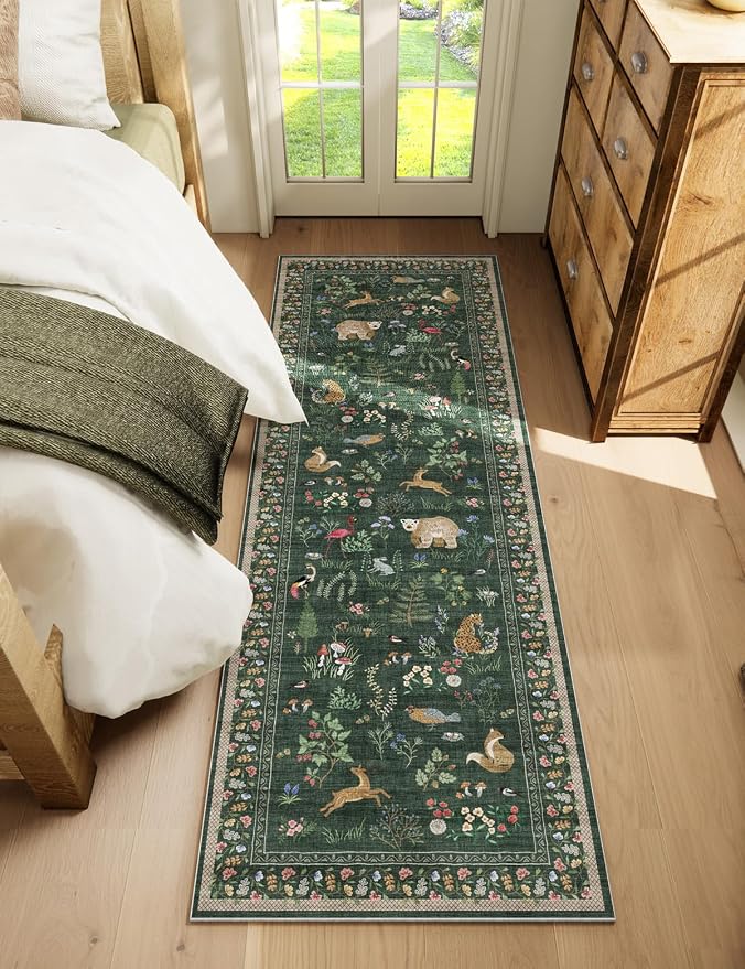 Washable Kitchen Rug Runners for Hallways: 2'x6' Bedroom Runner Rug Non Slip - Image 9