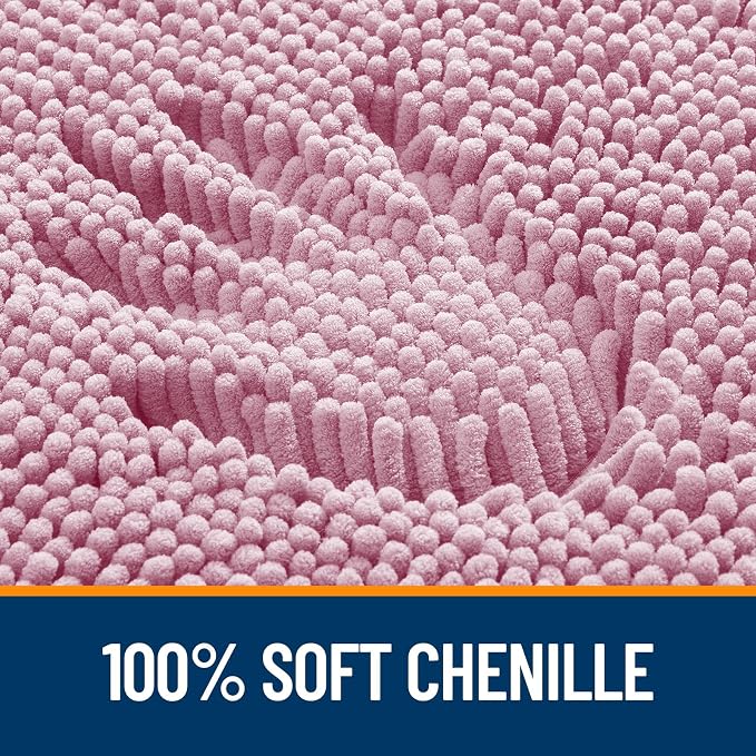 OLANLY Large Bathroom Rugs 44x32, Extra Soft Absorbent Chenille Bath Rugs - Image 3