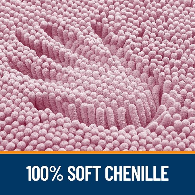 OLANLY Large Bathroom Rugs 50x30, Extra Soft Absorbent Chenille Bath Rugs - Image 3