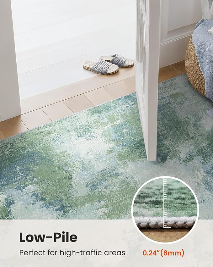 3x5 Area Rug for Bedroom, Modern Abstract Washable Rug - Image 6