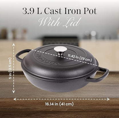 Shallow Cast Iron Casserole - Image 2