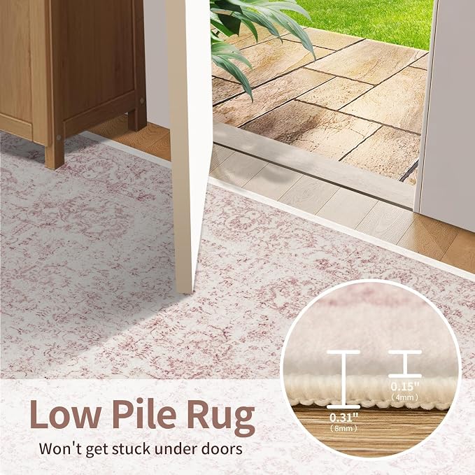 Rugxara 2x3 Door Mat Indoor Entrance, Washable Non Slip Kitchen Bathroom Rugs - Image 6