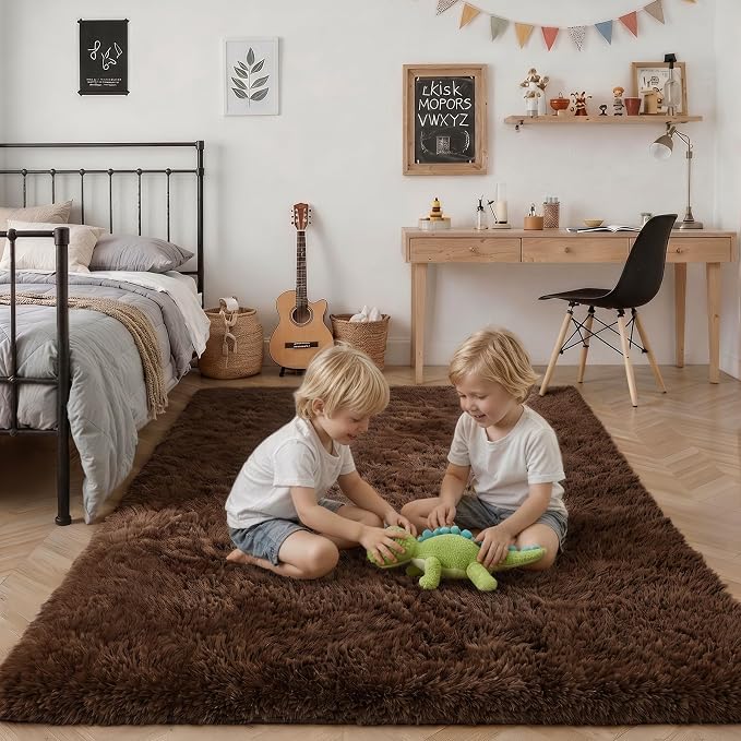 8x10 Area Rugs for Living Room Bedroom: Ultra Soft Fluffy Shag Rug Upgrade - Image 7