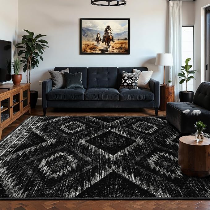 BESTSWEETIE Area Rug 5x7 Rug Machine Washable Non-Slip Low Pile Print Pattern - Image 8