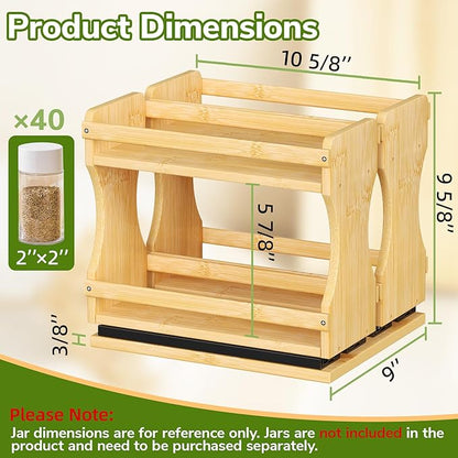 BAMEOS Pull Out Spice Rack Organizer - Image 6