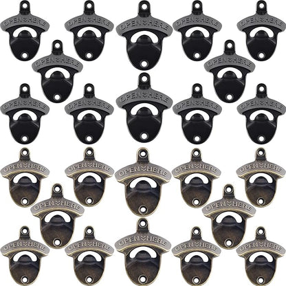 24 PCS Bulk Wall Mounted Bottle Opener by Wallmountedbottleopener
