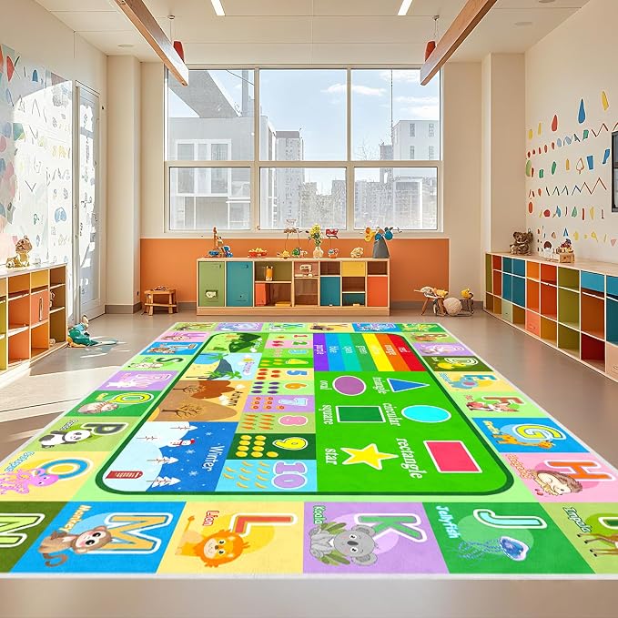9x12 Feet Extra Large Kids Educational Rug - Image 4