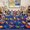 6x9 ABC Classroom Rug for Kids Playroom, Alphabet Rug by Unknown
