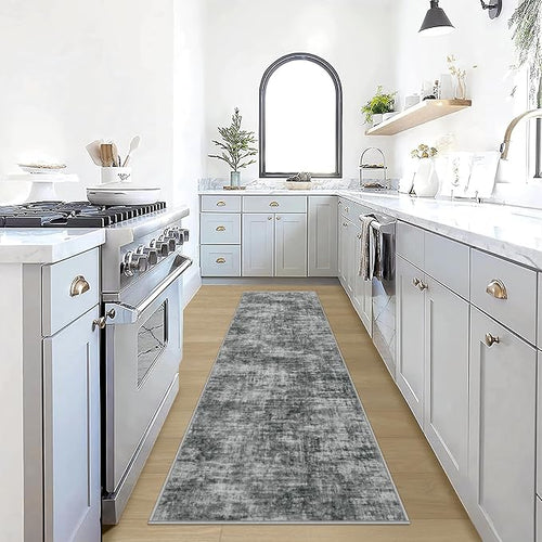 2'6''x8' Runner Rugs Washable Rug: Modern Abstract Living Room Rug Soft by GENTDRIZZ