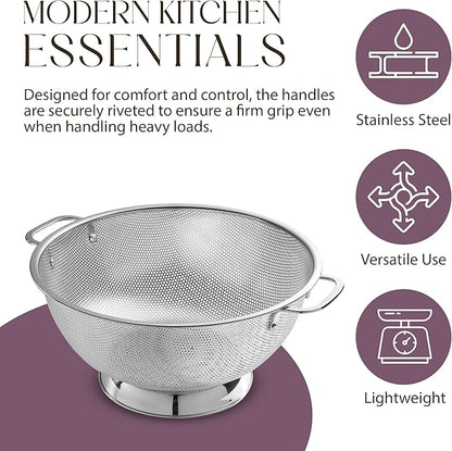 Bellemain Micro-perforated Stainless Steel Colander-Dishwasher Safe - Image 5