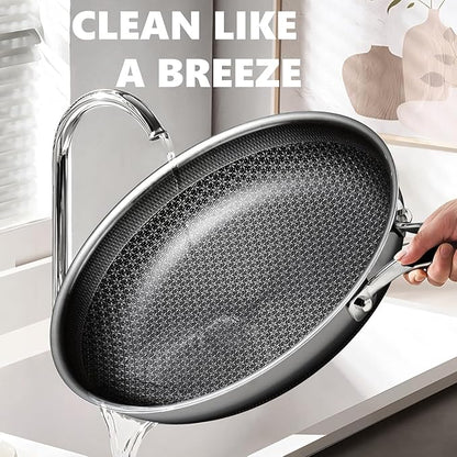 Non Stick Frying Pans Set, Hybrid Pans Set Nonstick, Pan - Image 4
