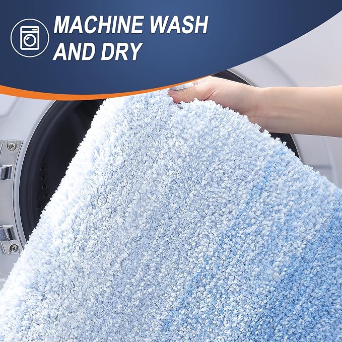 OLANLY Large Bathroom Rugs Mat 50x30, Extra Soft Absorbent Microfiber Bath Rugs - Image 6
