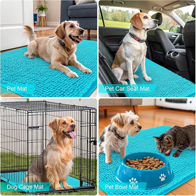 OLANLY Dog Door Mat for Muddy Paws 59x20, Absorbs Moisture and Dirt, Absorbent - Image 7