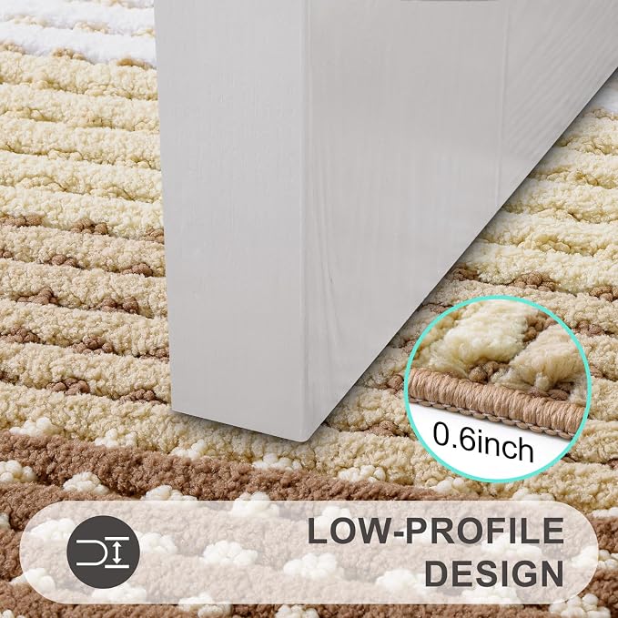 Kitinjoy Indoor Outdoor Door Mat, 59x36 Non-Slip Absorbent Dirt Trapper - Image 4