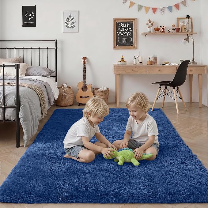 Fluffy Area Rugs 9x12 Living Room Bedroom: Ultra Soft Shag Rug Upgrade Non-Slip - Image 7